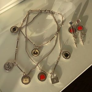 Anna Bibli necklace and long earrings.